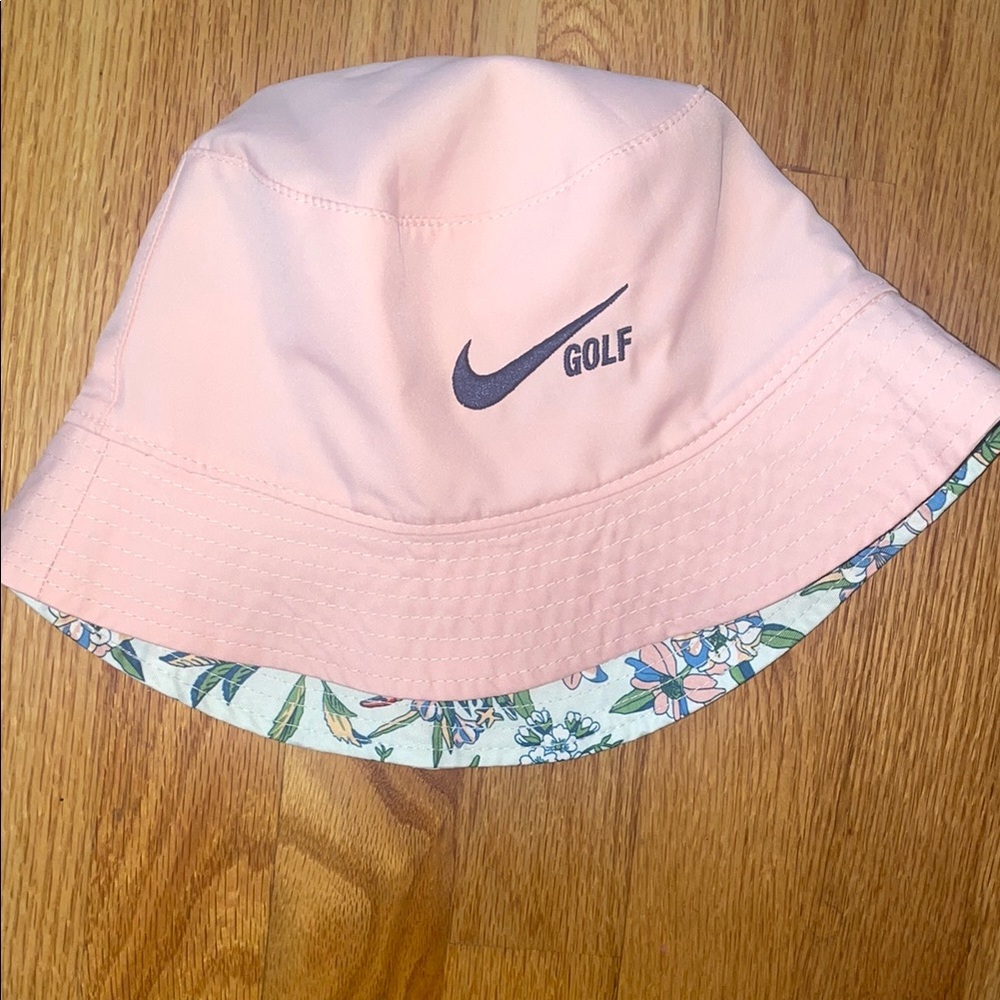 Nike Pink and Green Reversible Bucket Hat